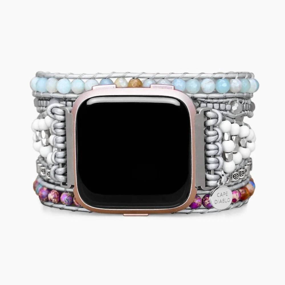 NEW CAPE DIABLO women's healing protection fitbit versa two watch strap in turqu